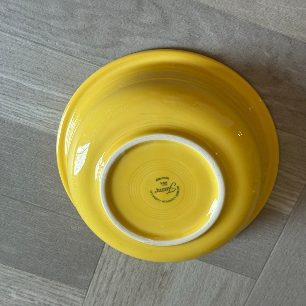 Fiesta Yellow‎ Dinner Serving Bowl HLC Co Lead Free Vibrant Everyday Kitchenware